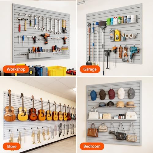 Slat Wall Paneling 4 x 4 ft, Garage Storage & Organization System - Image 7
