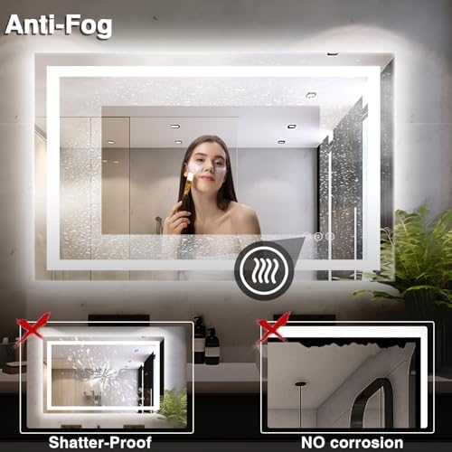 EchosLife 48"x32" LED Bathroom Mirrors - Image 6