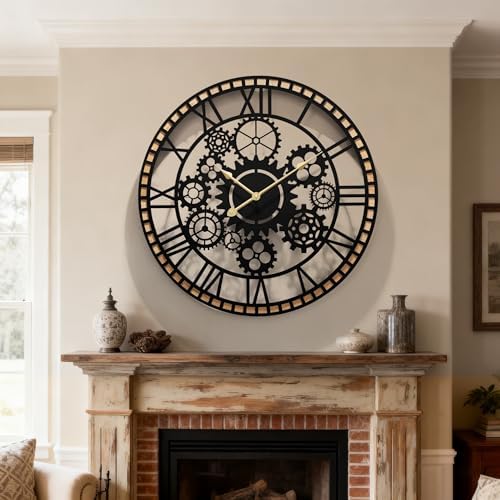 Large Decorative Wall Clocks,28" Silent Wall Clock - Image 6