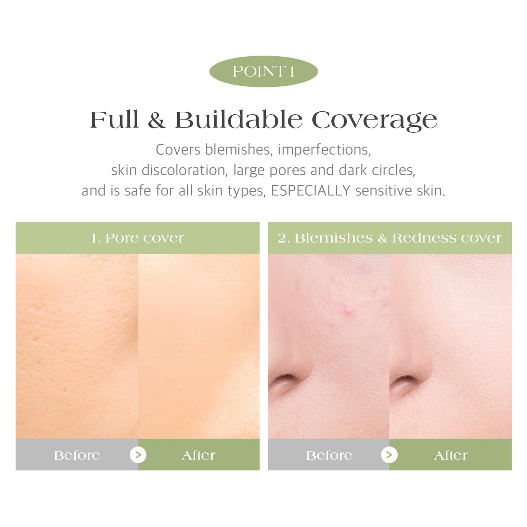 Dr.Althea Dear.A Perfect Cover Concealer Palette - Vegan Fomula, Conceal, Cover, Correct, Contour, Highlight, Multi concealer balette, Finger puff included (C02)