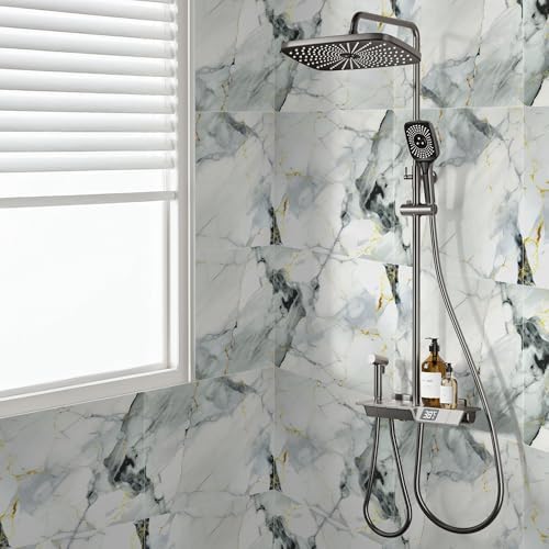 Vieshful 20pcs Peel and Stick Backsplash Tile,11.8"x11.8" Self Adhesive Marble - Image 7