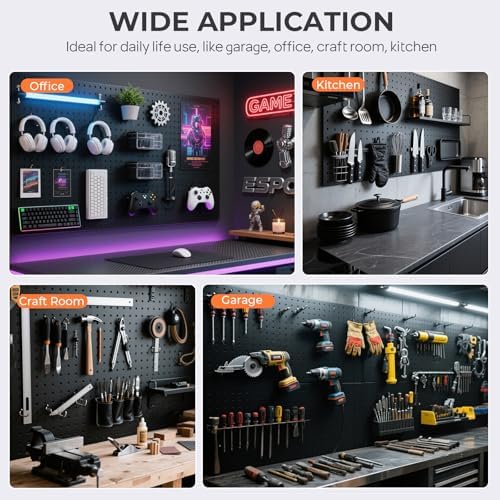 INCLY 70PCS Pegboard Wall Organizer Kit - Image 7