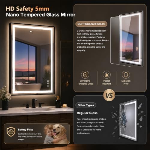 Antok 24X36 LED Bathroom Mirror - Image 6