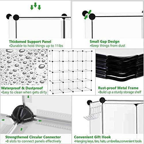 C&AHOME 16 Cube Storage Organizer Cube Shelves Units Storage Cubes - Image 6