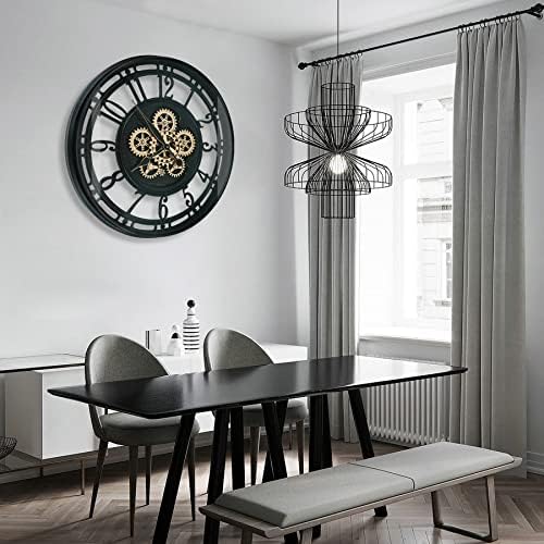 Real Moving Gears Wall Clock Large Modern Metal Clocks - Image 6