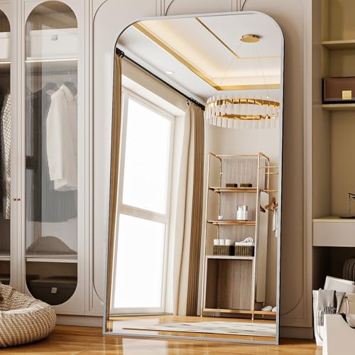 Oversized Full Length Mirror 81"x41" Arched Floor Standing Mirror - Image 7