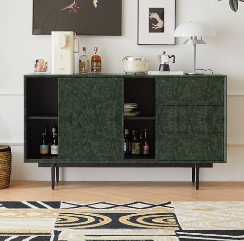 Dark Green Peel and Stick Wallpaper Modern - Image 6