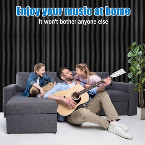 4 PCS Acoustic Panels, High Density Fireproof Noise Cancelling Foam Studio Foam - Image 7