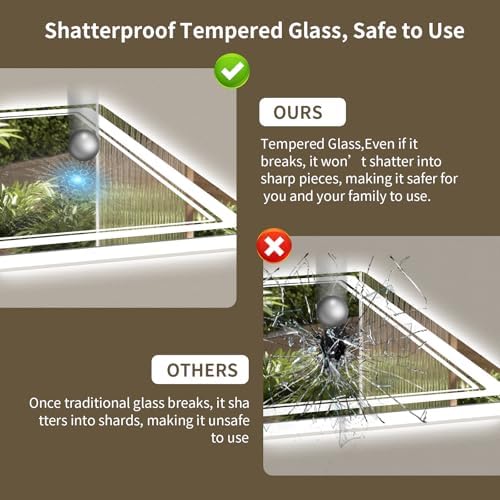 22"x30" LED Bathroom Mirror - Image 6