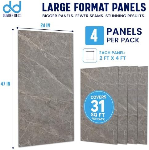 Dundee Deco Faux Stone Wall Panel Sample, Dark Grey, 6x6 in - Image 6