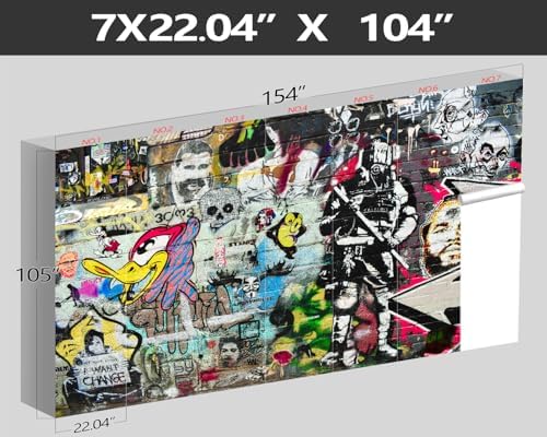 XMPMBM-Graffiti Art backsplash Large Decorative Wallpaper Bedroom Bathroom - Image 4