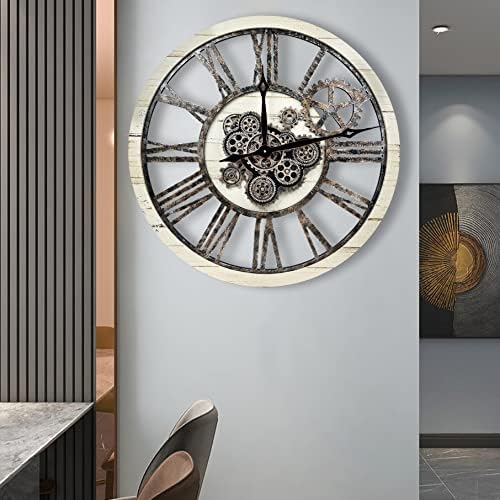 The B-Style Large Wall Clock 30 inch Desert Beige and Bronze - Image 6
