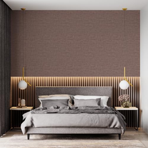 Reddish Brown Modern Concrete Wallpaper Peel and Stick Contact Paper 15.7"x472" - Image 7