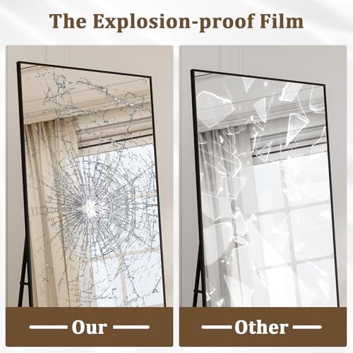 56" x 21" Full Length Mirror, Full Body Floor Mirror - Image 7