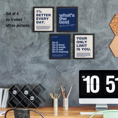 DSHFG Motivational Inspirational Office Wall Art Decor Prints 4Pcs - Image 5