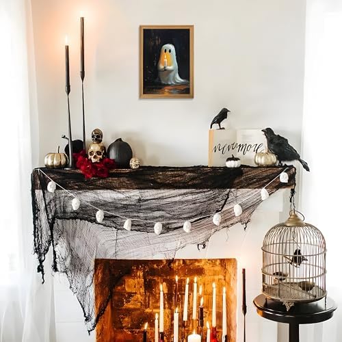 Framed Vintage Halloween Ghost Wall Art - Image 6
