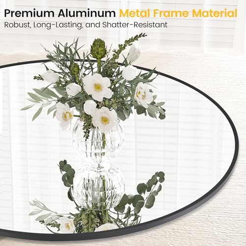 18 inch Round Mirror for Wall, Round Bathroom Mirror for Wall Decor, Wall - Image 6