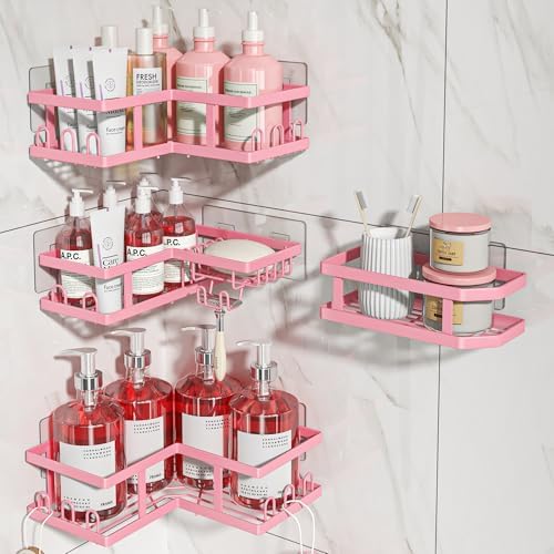 Youvip 4-Pack Adhesive Corner Shower Caddy - Image 5
