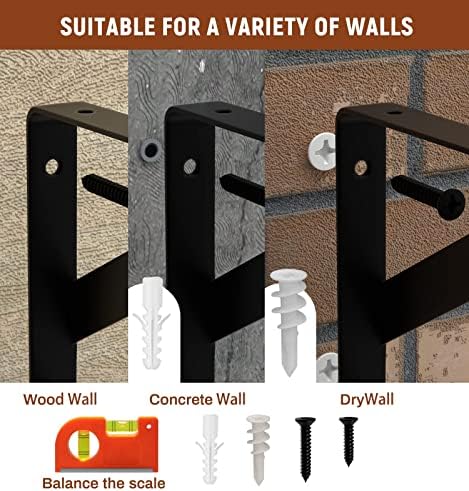 LEOPO Corner Floating Shelves Wall Mounted Set of 4, Corner Wall Shelves - Image 6