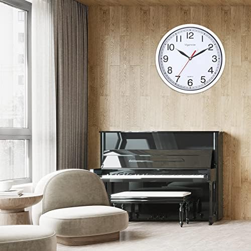 8 Inch Wall Clock Silent Sweep Movement Accurate Small Clocks - Image 6