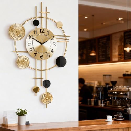Large Wall Clocks for Living Room, Silent Non Ticking, Battery Operated - Image 7