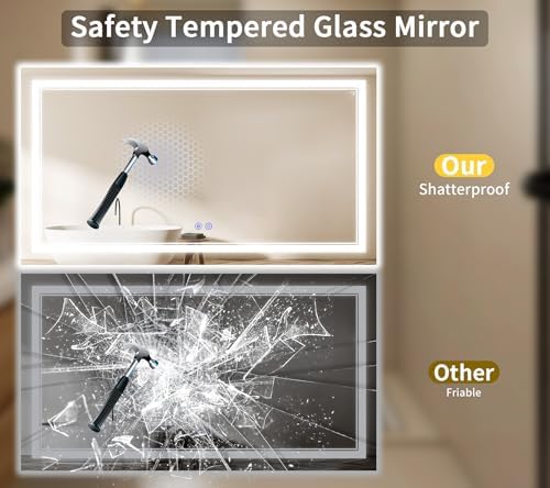 36"x72" LED Bathroom Mirror - Image 6
