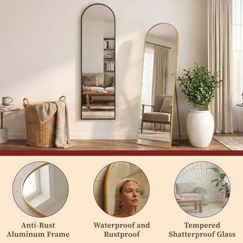 Suidia 56"x14" Arched Full Length Mirror - Image 6