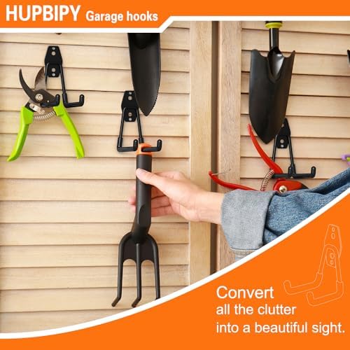 HUPBIPY 18 Pack Garage Hooks Heavy Duty, Wall Mount Ladder Hooks - Image 6