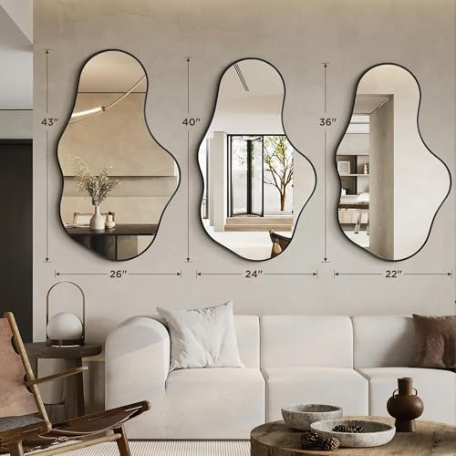 Bathroom Mirror for Over Sink-Black Room Decor Wall Mirror 22"x 36" - Image 6