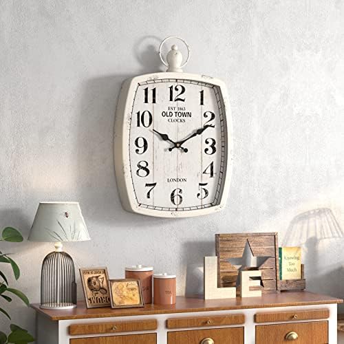 Menterry Large Retro Rectangle Wall Clock - Image 7