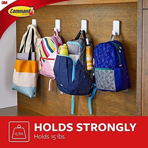 Command 15 Lb XL Heavyweight Wall Hook, Damage Free Hanging Wall Hook - Image 6