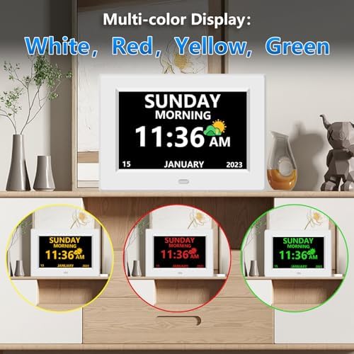 LXBYJKJ 7 Inch Digital Clock Large Font Alarm Clocks - Image 6