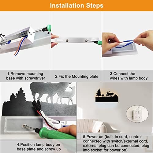 Wall Sconce lamp, LED Wall Mounted Light Indoor Wall Light - Image 6