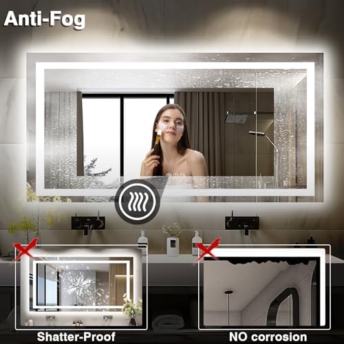 EchosLife 60"x28" LED Bathroom Mirrors - Image 6