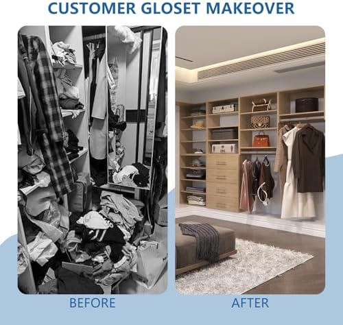 Medium Double Hanging Closet Unit, Modular System Organizer - Image 6