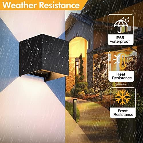 2 Pcs Outdoor Wall Lights Exterior/Interior G9 Wall Sconces Up and Down Lights - Image 7