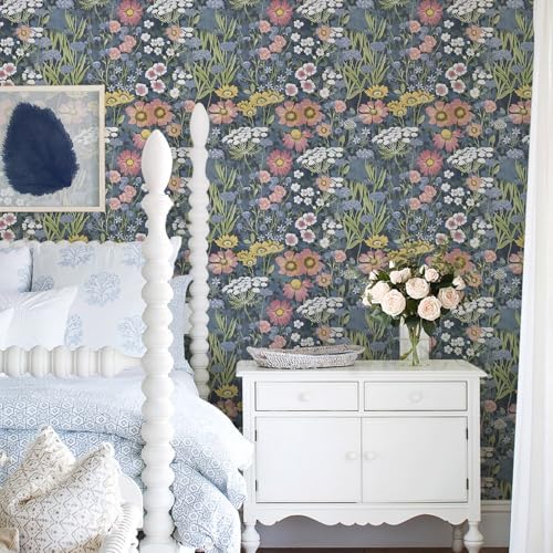 Orainege Vintage Floral Wallpaper Peel and Stick Wallpaper Daisy - Image 7