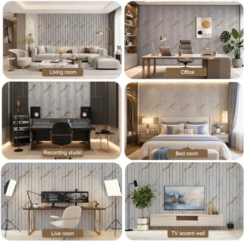2 Pack 47.2" × 23.6" Wood Slat Acoustic Wall Panels - Image 7