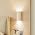 12" Modern Ribbed Plaster Wall Sconce, Indoor Wall Lamp - Image 7