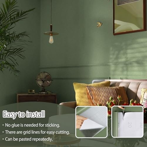 Peel and Stick Wallpaper Green Contact Paper Self Adhesive Removable - Image 7