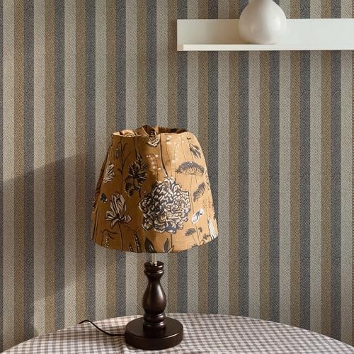 Simon&Siff Textured Fabric Geometric Peel and Stick Wallpaper 17.3"x800" - Image 6