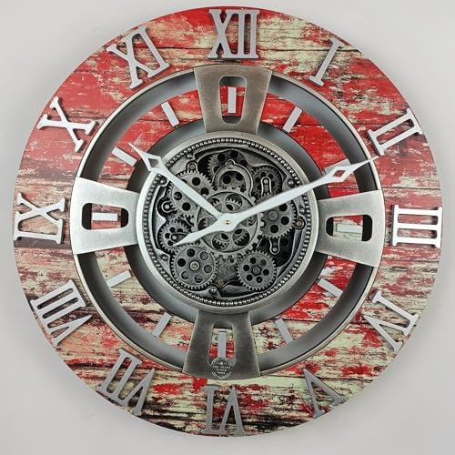 ImprovingLife The Gears Clock Real Moving Gear Wall Clock England Line) - Image 6