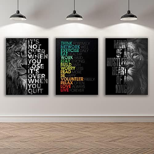 Motivational Canvas Painting Wall Art Execution Grind Hustle Inspirational Wall - Image 6