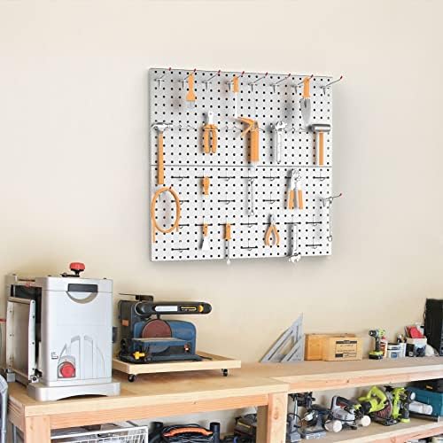 TORACK Metal Pegboard Wall Tool Organizer 24"x24" - Image 7