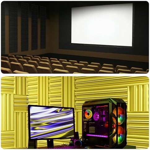 12 Pack Acoustic Foam Panels for Walls, Self-Adhesive Soundproofing Padding - Image 6