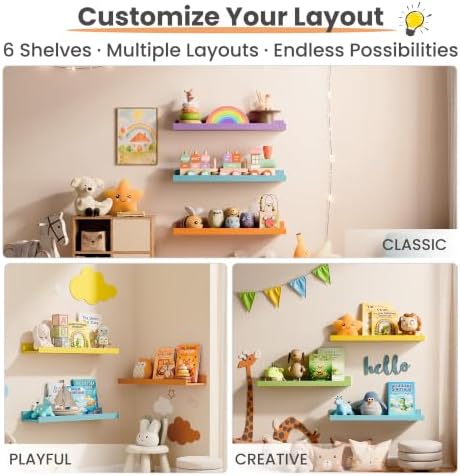 upsimples Floating Shelves for Wall Decor Storage - Image 7