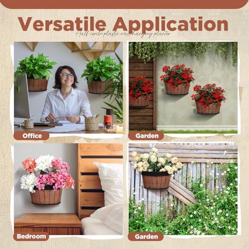 Layhit 6 Pcs Wall Hanging Planters, 13.78 Inches - Image 5