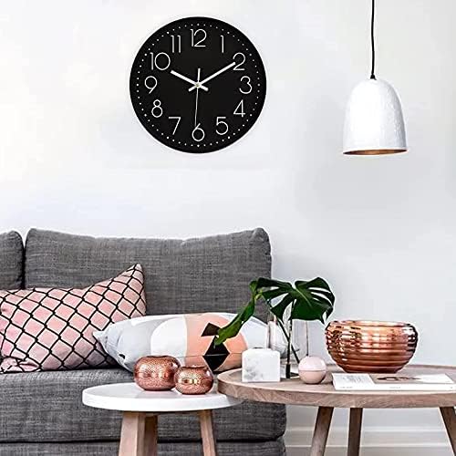 Kitchen Wall Clocks Vintage Style Non-Ticking Wall Clock Battery Operated - Image 6