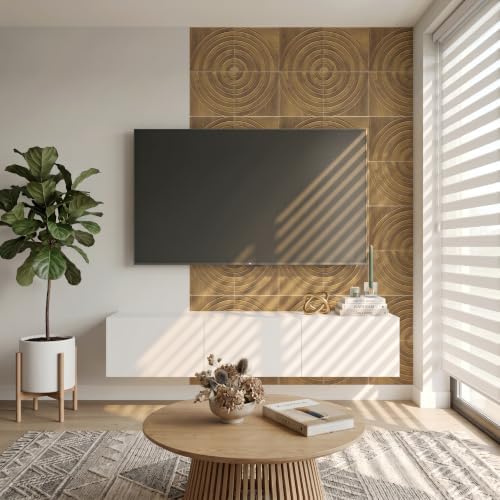 16-Pack Acoustic Wall Panels, 11.8" x 11.8" Peel and Stick PET Target-Look - Image 6