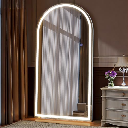 VooBang 71"x32" Large LED Arched Mirror Full Length - Image 6